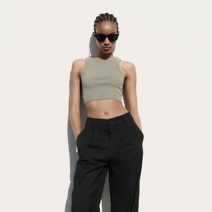 Zara Olive Tank Size M